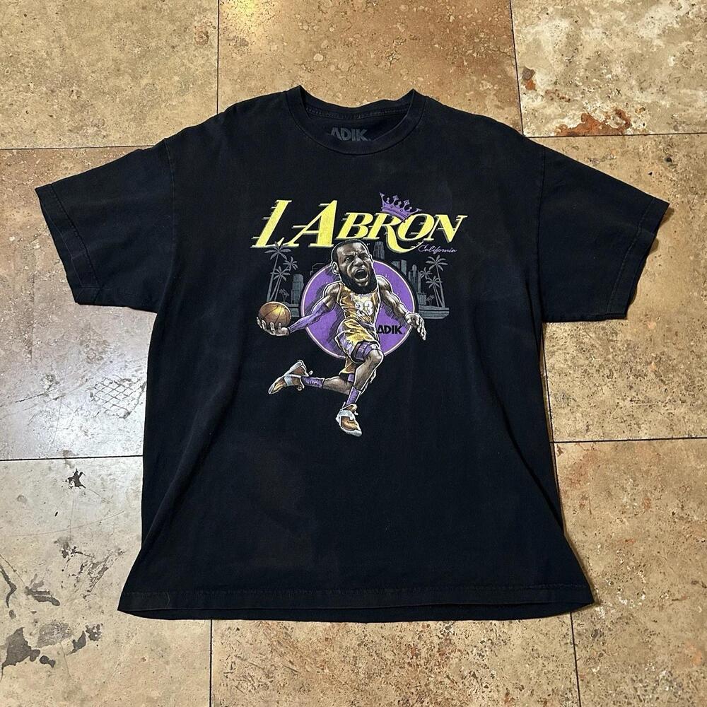 Lebron James Jumbo Head Caricature T Shirt